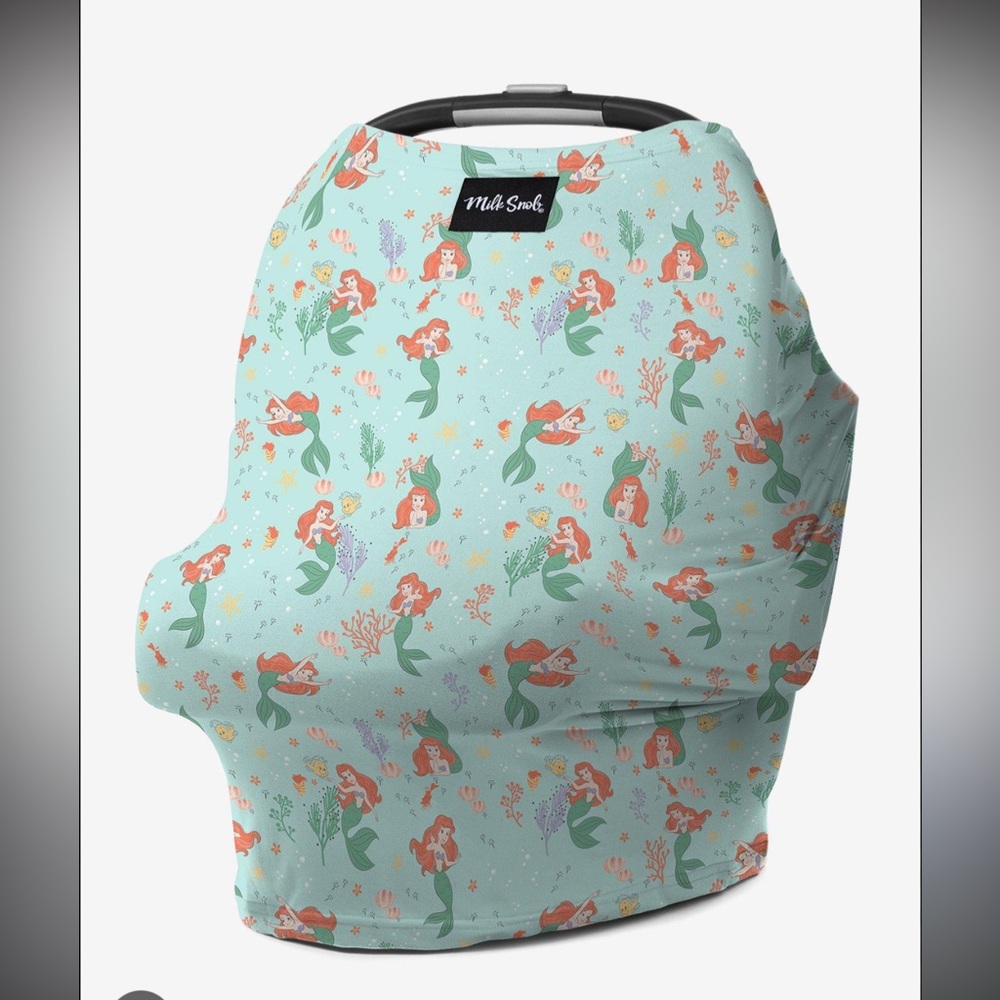 Milk Snob Disney The Little Mermaid Multi-Use Cover Nursing Car Seat